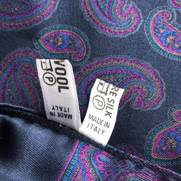 Authentic Vintage Gorgeous Pierre Balmain silk/wool scarf made Italy - Picture 8 of 12